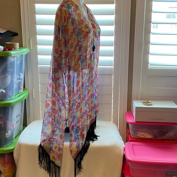 Colorful Floral Women's Scarf - Picture 9 of 11